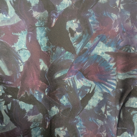 Blackmilk XXL The Witcher Raven Blue T-shirt Dress - Picture 2 of 6